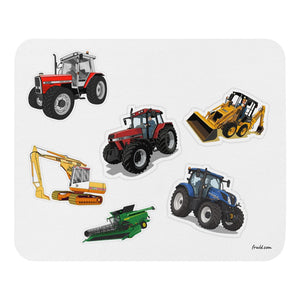 Furrow & Fields Mouse Pad Mouse Pad No. 36 | White Background Quality Farmers Merch