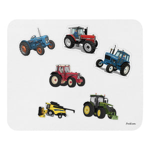Furrow & Fields Mouse Pad Mouse Pad No. 40 | White Background Quality Farmers Merch