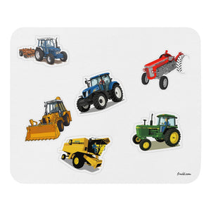 Furrow & Fields Mouse Pad Mouse Pad No. 41 | White Background Quality Farmers Merch