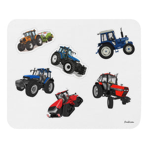 Furrow & Fields Mouse Pad Mouse Pad No. 45 | White Background Quality Farmers Merch
