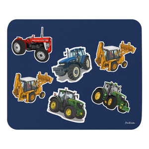 Furrow & Fields Mouse Pad Mouse Pad No. 47 | Coloured Background Quality Farmers Merch