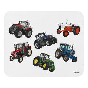 Furrow & Fields Mouse Pad Mouse Pad No. 48 | White Background Quality Farmers Merch