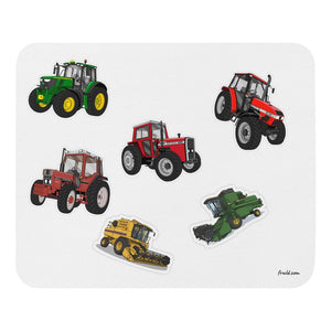 Furrow & Fields Mouse Pad Mouse Pad No. 49 | White Background Quality Farmers Merch