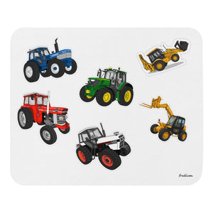 Furrow & Fields Mouse Pad Mouse Pad No. 5 | White Background Quality Farmers Merch
