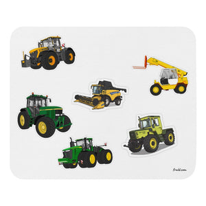 Furrow & Fields Mouse Pad Mouse Pad No. 50 | White Background Quality Farmers Merch
