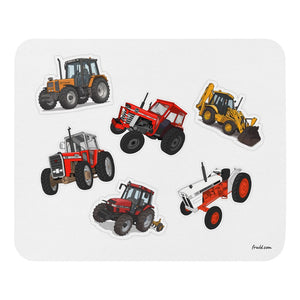 Furrow & Fields Mouse Pad Mouse Pad No. 51 | White Background Quality Farmers Merch