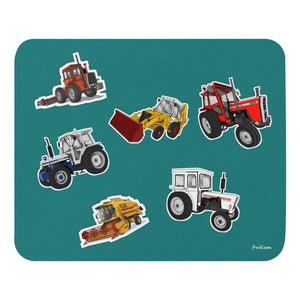 Furrow & Fields Mouse Pad Mouse Pad No. 52 | Coloured Background Quality Farmers Merch