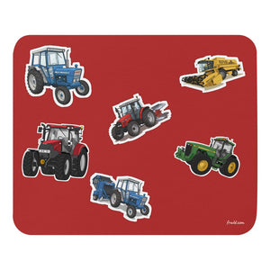Furrow & Fields Mouse Pad Mouse Pad No. 53 | Coloured Background Quality Farmers Merch