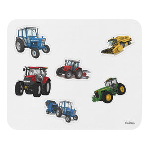 Furrow & Fields Mouse Pad Mouse Pad No. 53 | White Background Quality Farmers Merch