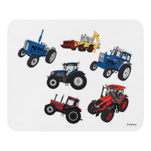 Furrow & Fields Mouse Pad Mouse Pad No. 55 | White Background Quality Farmers Merch
