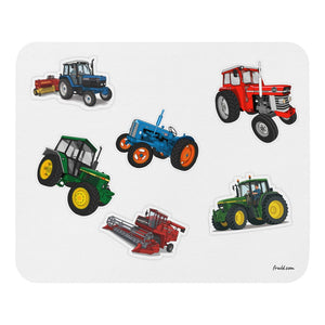 Furrow & Fields Mouse Pad Mouse Pad No. 57 | White Background Quality Farmers Merch