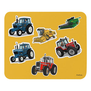 Furrow & Fields Mouse Pad Mouse Pad No. 6 | Coloured Background Quality Farmers Merch