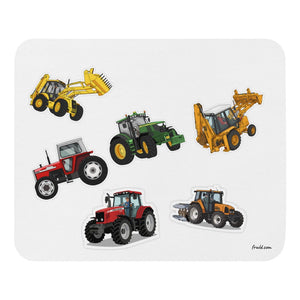 Furrow & Fields Mouse Pad Mouse Pad No. 60 | White Background Quality Farmers Merch