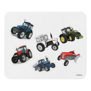 Furrow & Fields Mouse Pad Mouse Pad No. 65 | White Background Quality Farmers Merch