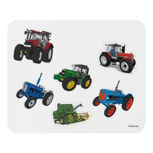 Furrow & Fields Mouse Pad Mouse Pad No. 67 | White Background Quality Farmers Merch