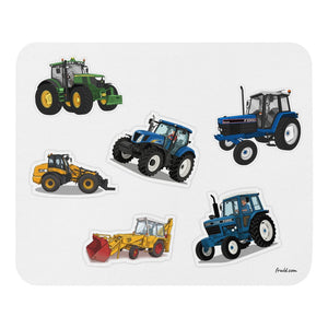Furrow & Fields Mouse Pad Mouse Pad No. 68 | White Background Quality Farmers Merch