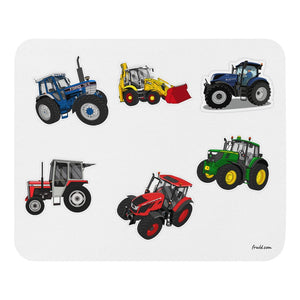 Furrow & Fields Mouse Pad Mouse Pad No. 7 | White Background Quality Farmers Merch