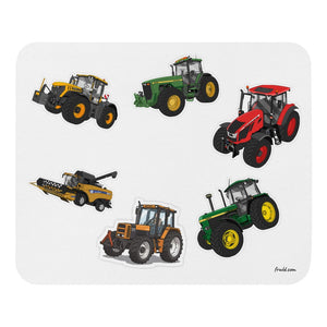 Furrow & Fields Mouse Pad Mouse Pad No. 71 | White Background Quality Farmers Merch