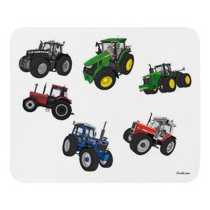 Furrow & Fields Mouse Pad Mouse Pad No. 72 | White Background Quality Farmers Merch