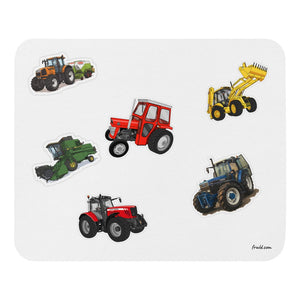 Furrow & Fields Mouse Pad Mouse Pad No. 77 | White Background Quality Farmers Merch