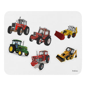 Furrow & Fields Mouse Pad Mouse Pad No. 83 | White Background Quality Farmers Merch