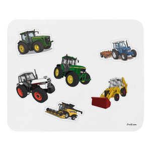 Furrow & Fields Mouse Pad Mouse Pad No. 87 | White Background Quality Farmers Merch