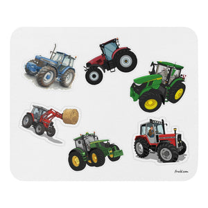 Furrow & Fields Mouse Pad Mouse Pad No. 93 | White Background Quality Farmers Merch