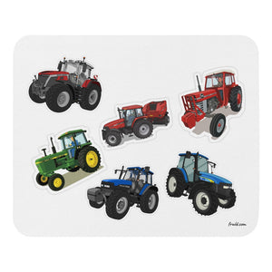 Furrow & Fields Mouse Pad Mouse Pad No. 95 | White Background Quality Farmers Merch