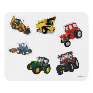 Furrow & Fields Mouse Pad Mouse Pad No. 97 | White Background Quality Farmers Merch