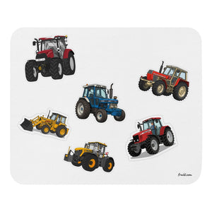 Furrow & Fields Mouse Pad Mouse Pad No. 99 | White Background Quality Farmers Merch