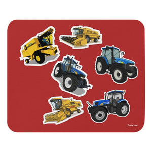 Furrow & Fields Mouse Pad New Holland Mouse Pad | Coloured Background Quality Farmers Merch