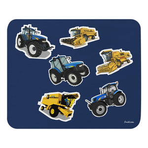 Furrow & Fields Mouse Pad New Holland Mouse Pad No. 2 | Coloured Background Quality Farmers Merch