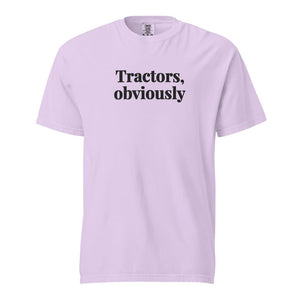 Furrow & Fields Orchid / S Tractors, Obviously | Unisex Premium T-shirt Quality Farmers Merch