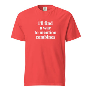 Furrow & Fields Paprika / S I'll Find a Way to Mention Combines | Unisex Premium T-shirt Quality Farmers Merch