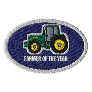 Furrow & Fields Patch Farmer of the Year John Deere 6910 | Embroidered Patch Quality Farmers Merch