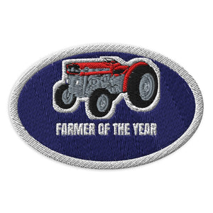 Furrow & Fields Patch Farmer of the Year Massey Ferguson 135 | Embroidered Patch Quality Farmers Merch