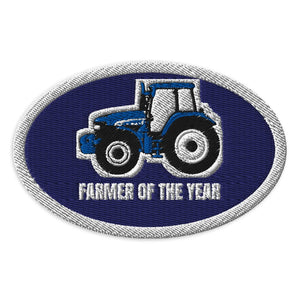 Furrow & Fields Patch Farmer of the Year New Holland TM155 | Embroidered Patch Quality Farmers Merch