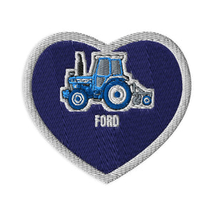 Furrow & Fields Patch I Love Ford 7810 Heart | Embroidered Patch Quality Farmers Merch