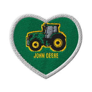 Furrow & Fields Patch I Love John Deere 6R 250 Heart | Embroidered Patch Quality Farmers Merch
