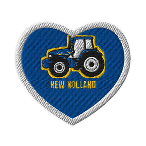 Furrow & Fields Patch I Love New Holland TM155 Heart | Embroidered Patch Quality Farmers Merch