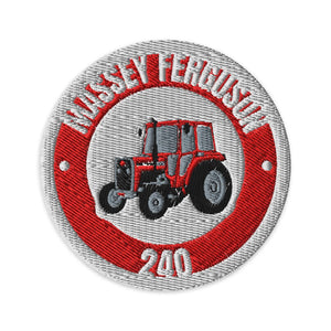 Furrow & Fields Patch Massey Ferguson 240 Badge | Embroidered Patch Quality Farmers Merch
