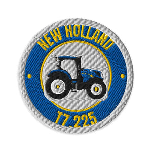 Furrow & Fields Patch New Holland T7.225 Badge | Embroidered Patch Quality Farmers Merch