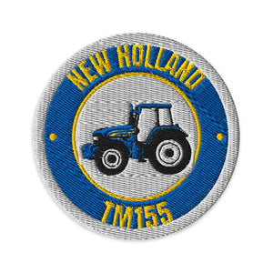 Furrow & Fields Patch New Holland TM155 Badge | Embroidered Patch Quality Farmers Merch