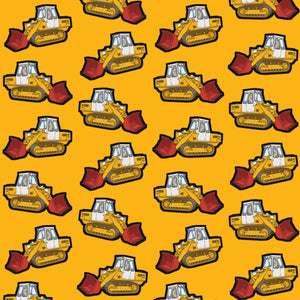 Furrow & Fields Pillow Case JCB 112 Pillow Case – Yellow Quality Farmers Merch