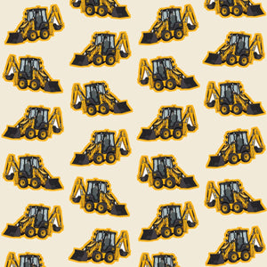 Furrow & Fields Pillow Case JCB 1CX Pillow Case – Cream Quality Farmers Merch