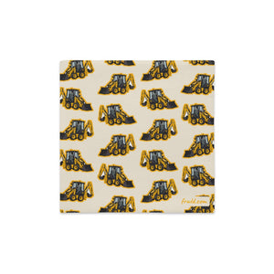 Furrow & Fields Pillow Case JCB 1CX Pillow Case – Cream Quality Farmers Merch