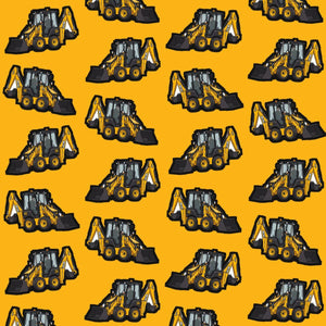 Furrow & Fields Pillow Case JCB 1CX Pillow Case – Yellow Quality Farmers Merch