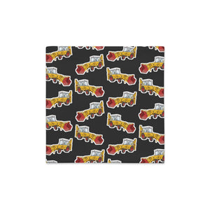 Furrow & Fields Pillow Case JCB 3C II Pillow Case – Charcoal Quality Farmers Merch