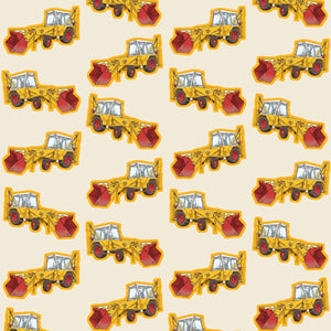 Furrow & Fields Pillow Case JCB 3C II Pillow Case – Cream Quality Farmers Merch