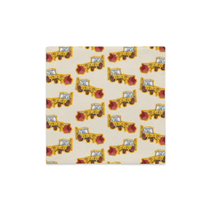 Furrow & Fields Pillow Case JCB 3C II Pillow Case – Cream Quality Farmers Merch